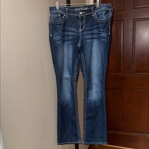 Maurices Classic Style Dark Blue Boot Cut Jeans Women’s Size 11/12